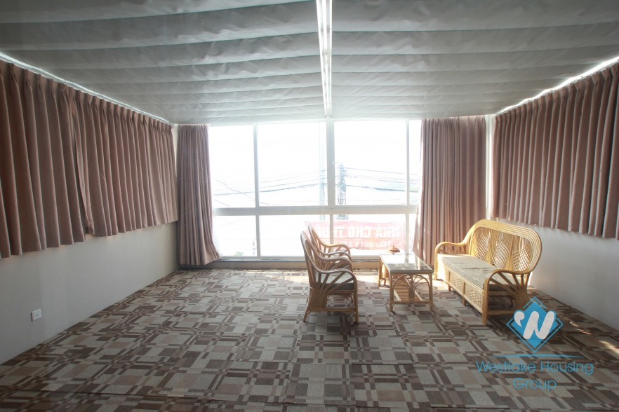 Nice apartment with large balcony and lake view for rent in Xuan Dieu Street, Tay Ho, Ha Noi